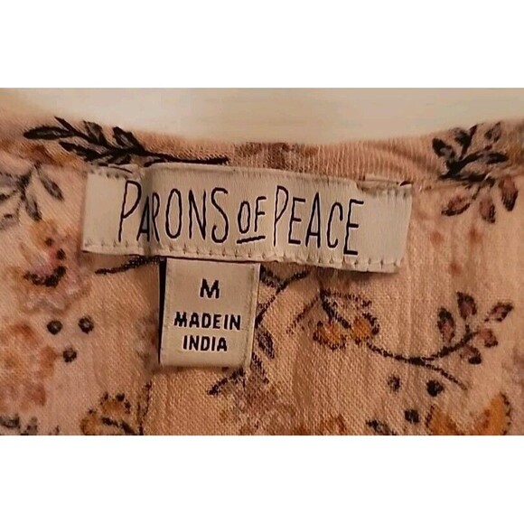 Patrons Of Peace Womens Medium Tops Lot Of 2 Sleevless Floral Boho Cottage Core - Picture 9 of 16